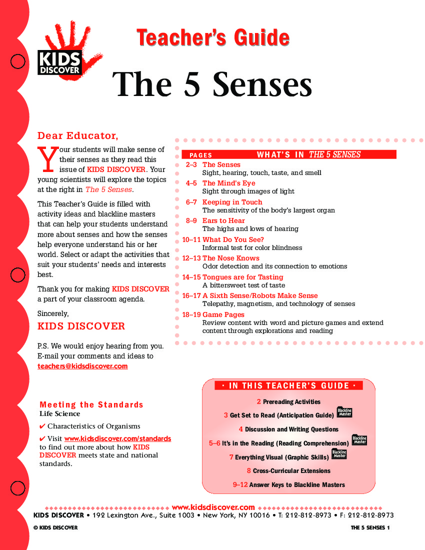 5 Senses - Kids Discover